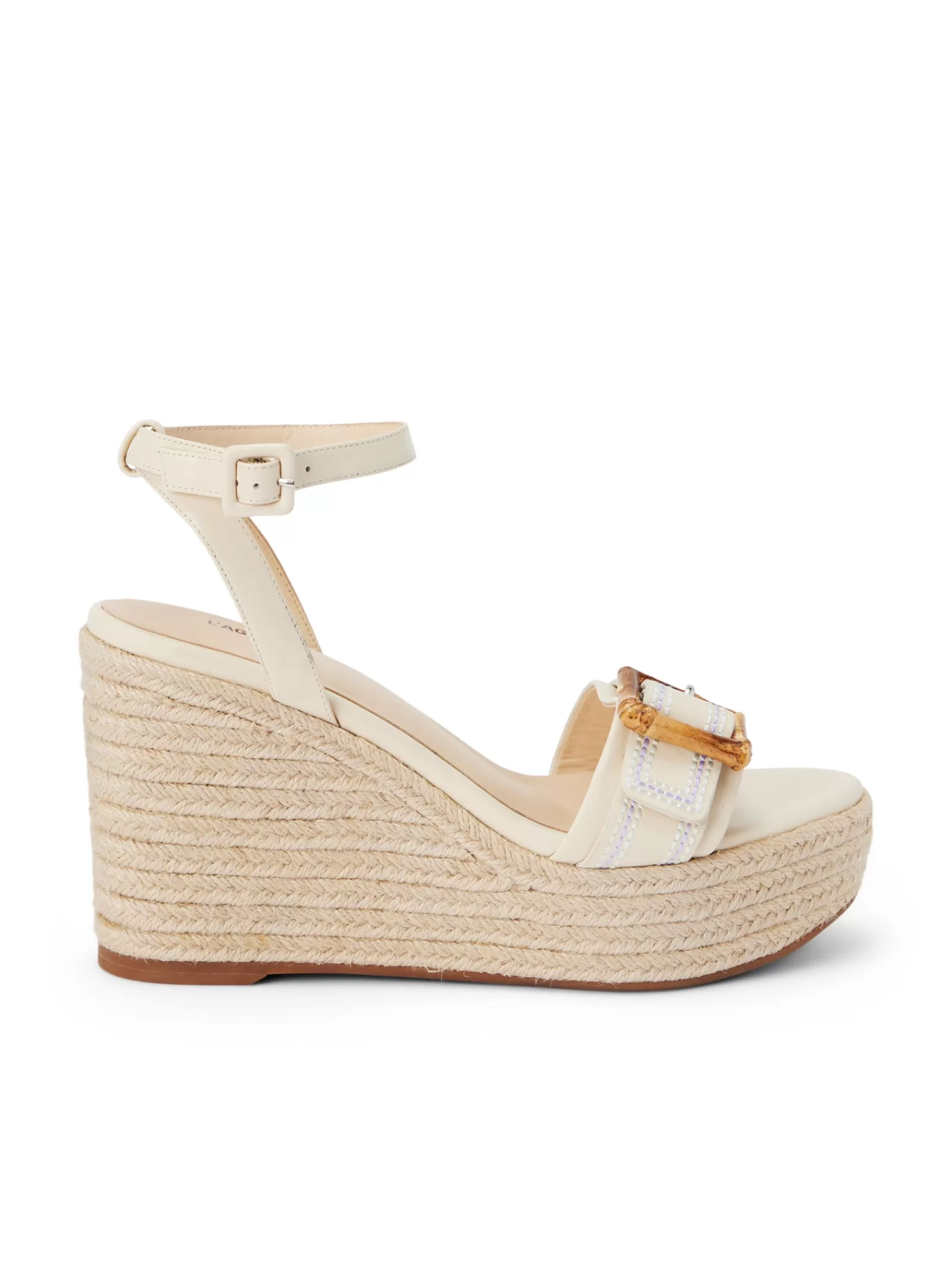 L'AGENCE Aurore Wedge Espadrille< Nouveau Whites | Spring Collection