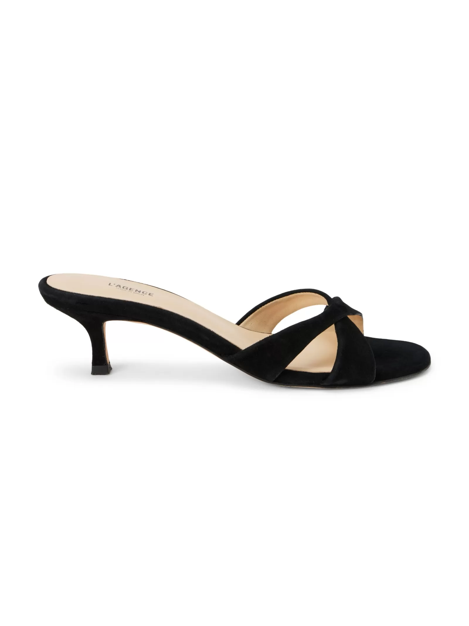 L'AGENCE Aveline Kitten-Heel Sandal< Spring Collection | Heels & Pumps
