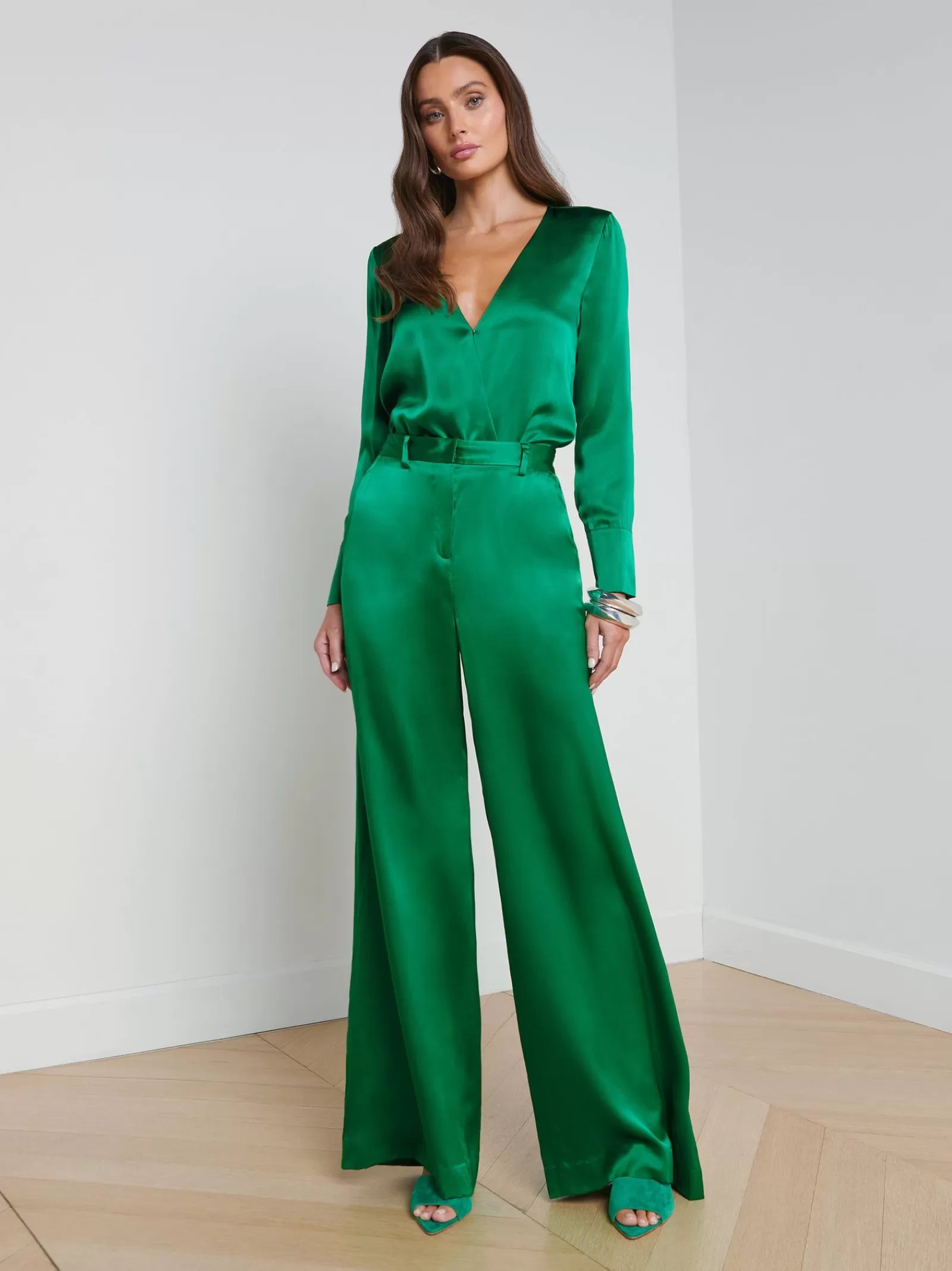 L'AGENCE Blaze Silk Bodysuit< Sets | Spring Collection