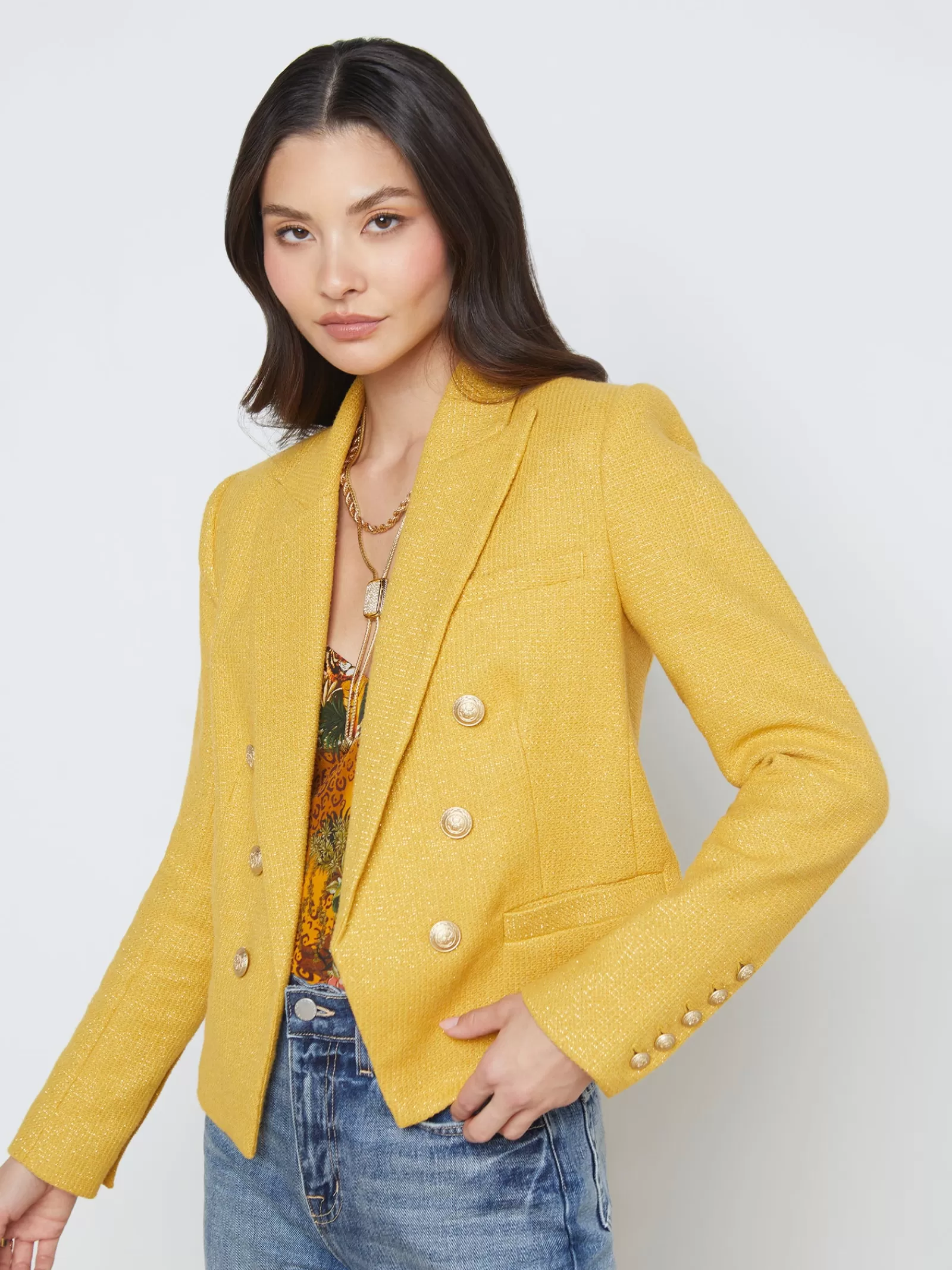 L'AGENCE Brooke Open-Front Blazer< Resort Collection | Blazers & Jackets