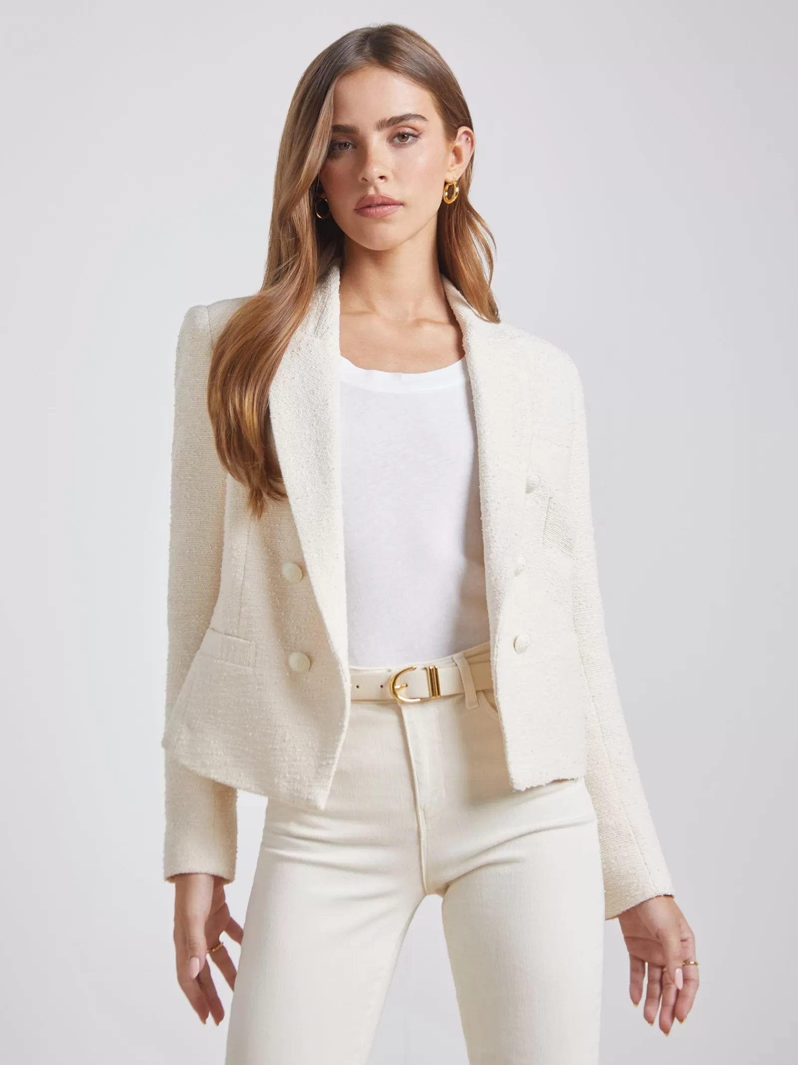L'AGENCE Brooke Open-Front Blazer< Essentials | Blazers & Jackets