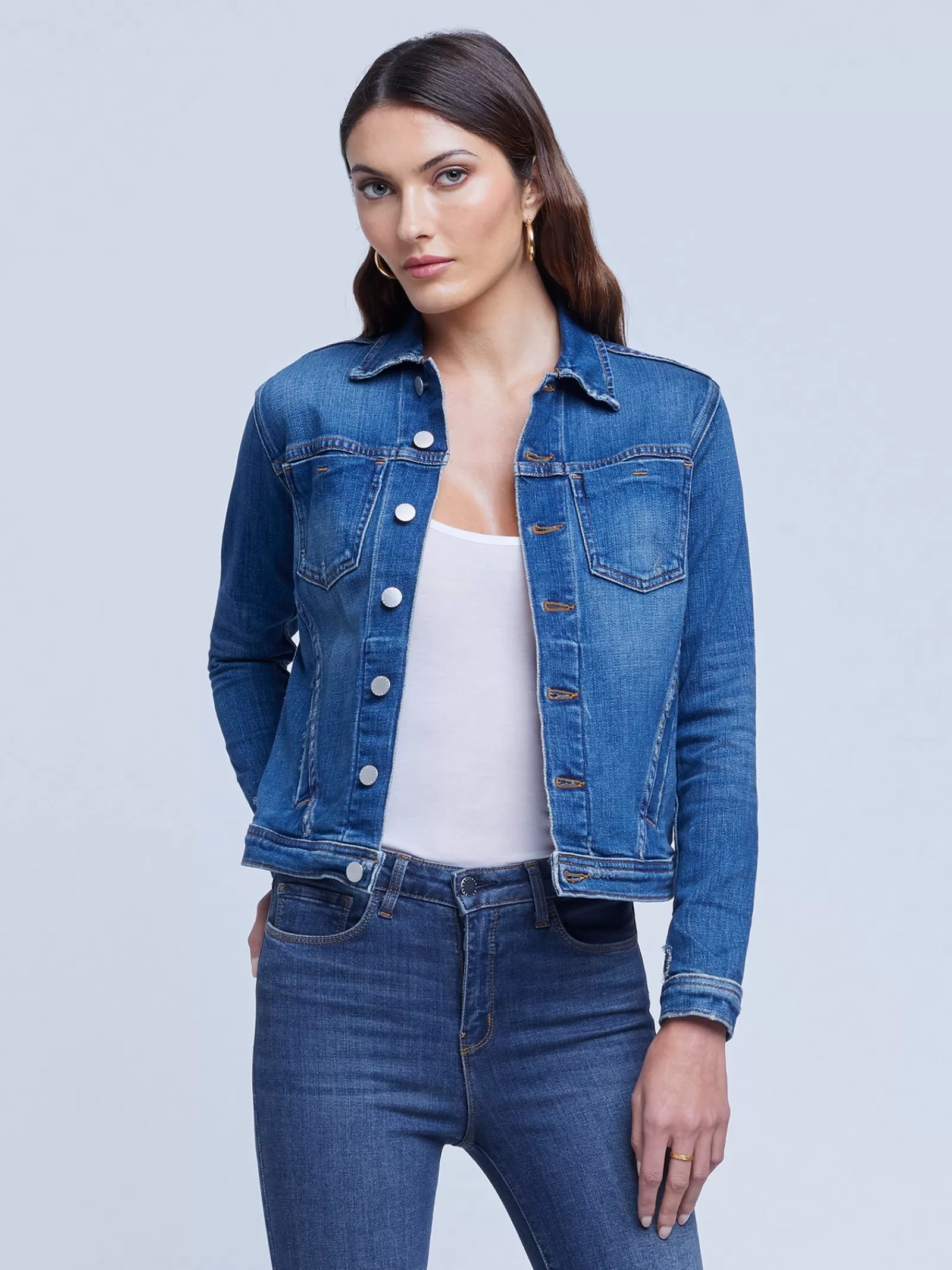 L'AGENCE Celine Jacket< Denim Jackets | Essentials