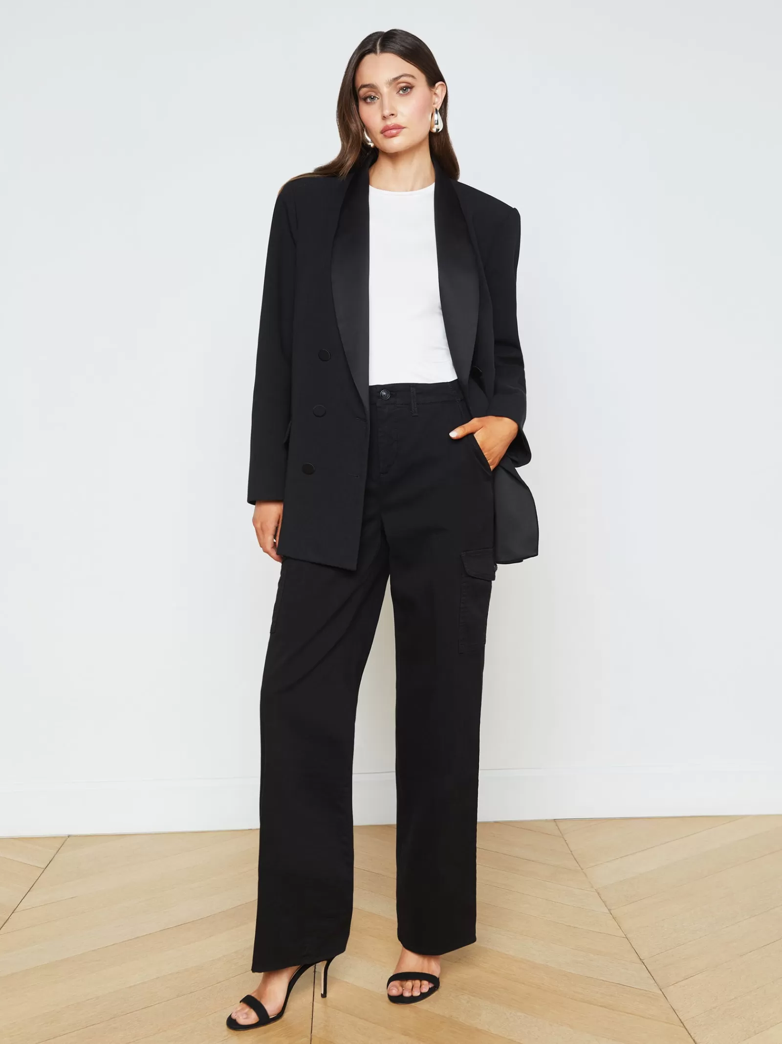 L'AGENCE Channing Trouser< All Things Black | Cargo Pants