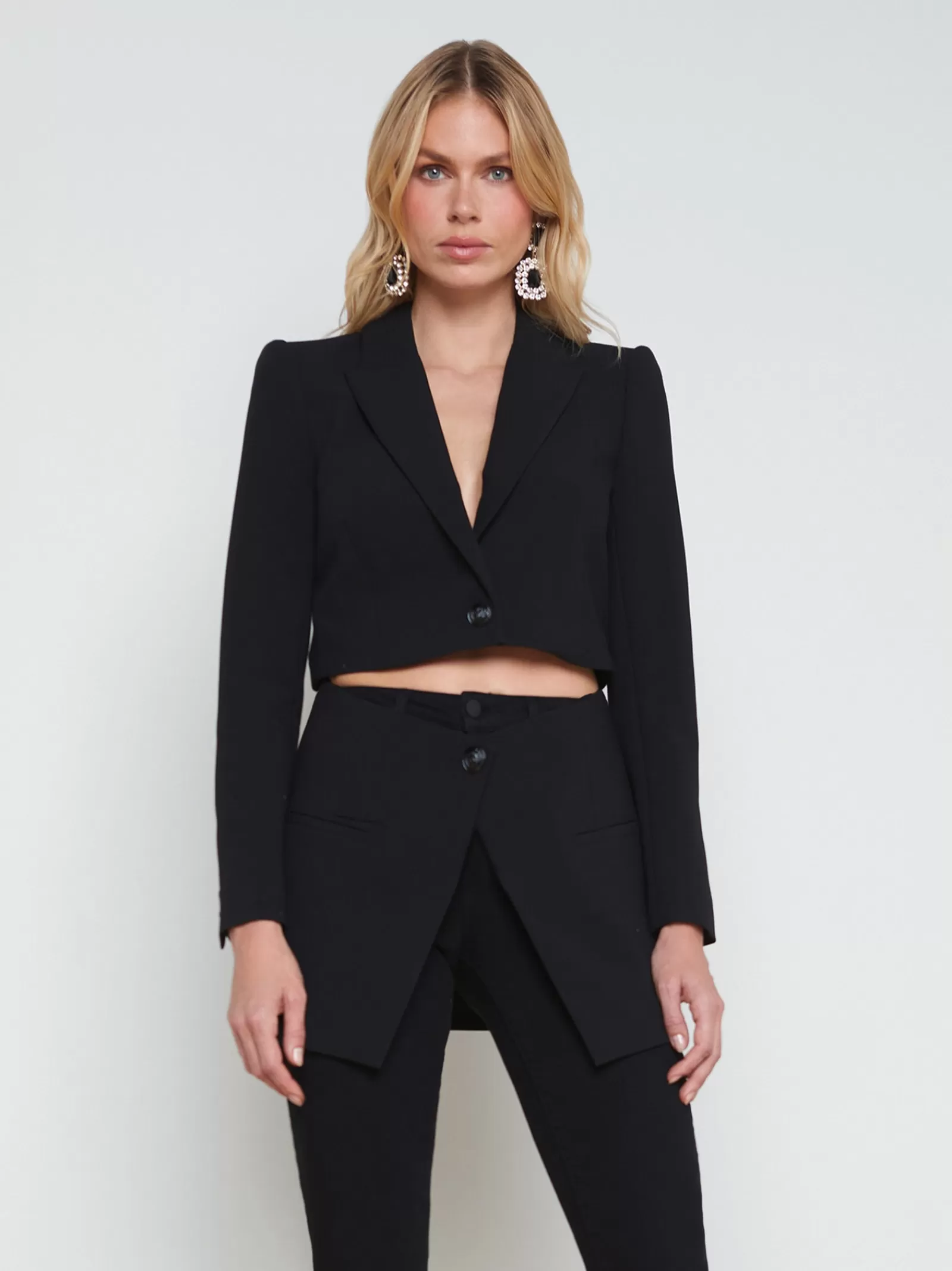 L'AGENCE Cora Detachable Blazer< All Things Black | Spring Collection