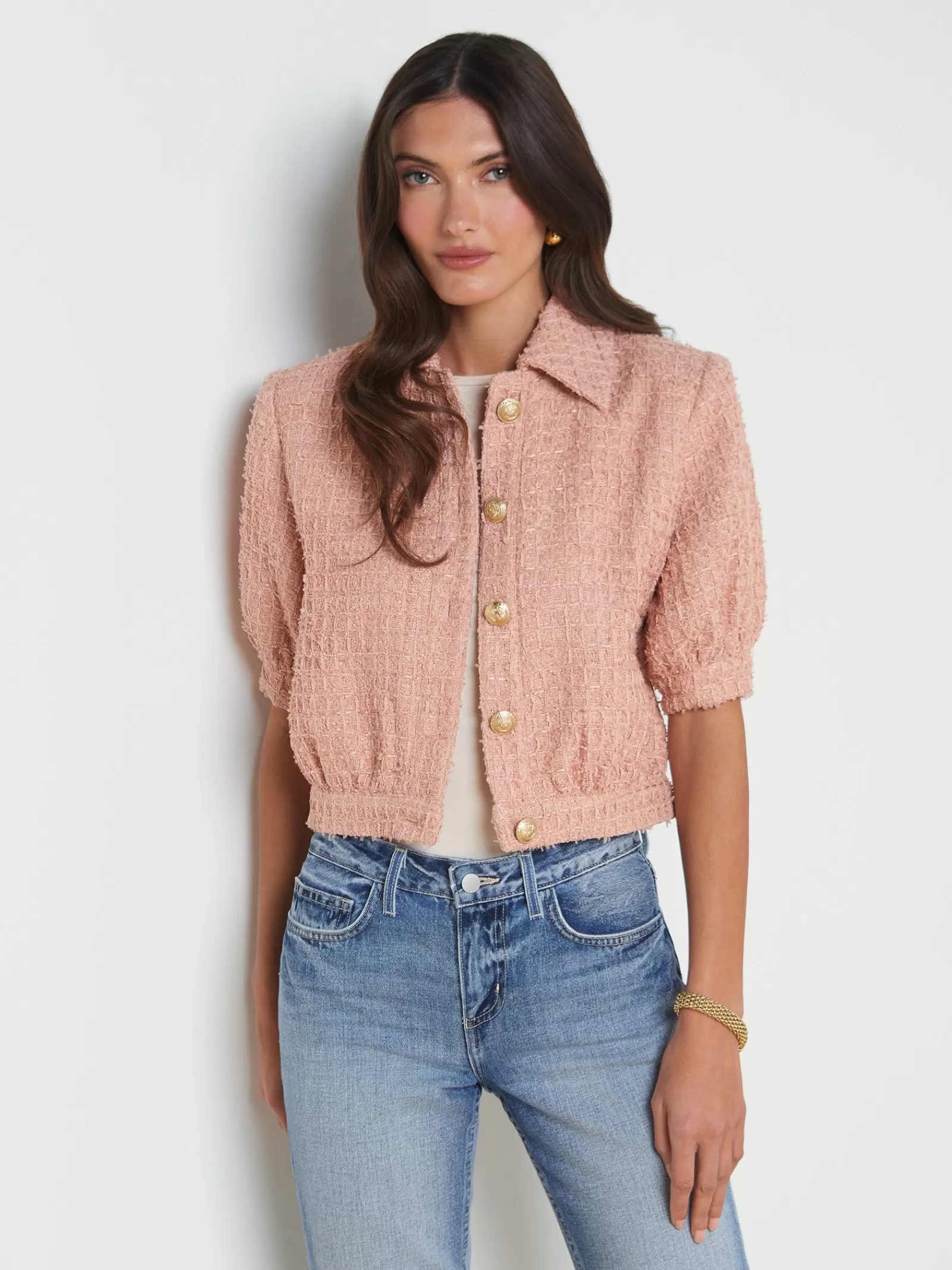 L'AGENCE Cove Cropped Jacket< Online Exclusives | Spring Collection
