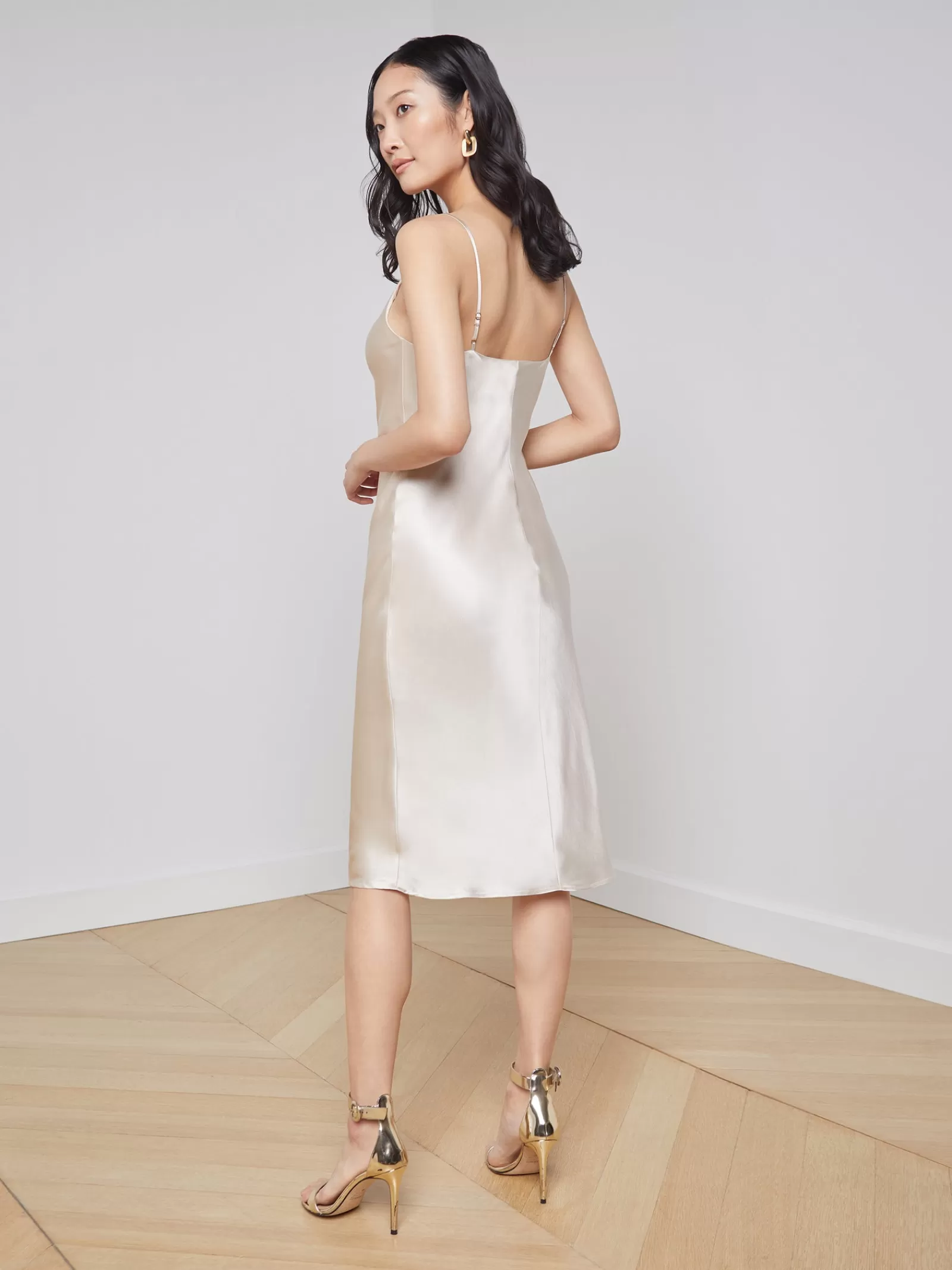L'AGENCE Jodie Silk Slip Dress< Maternity | Essentials