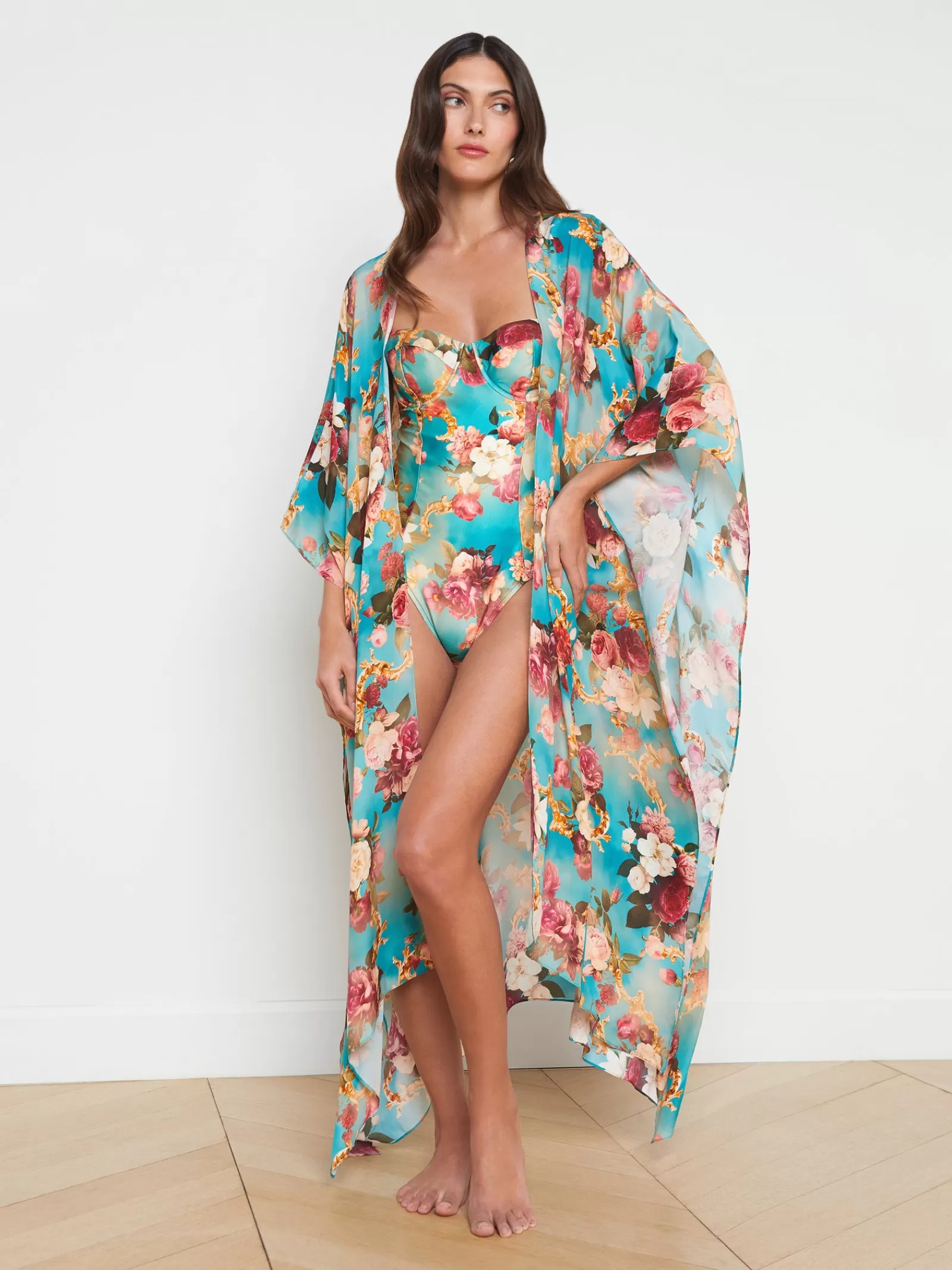 L'AGENCE Kara Silk-Blend Kimono Cover-up< Spring '24 Catalog | Spring Collection