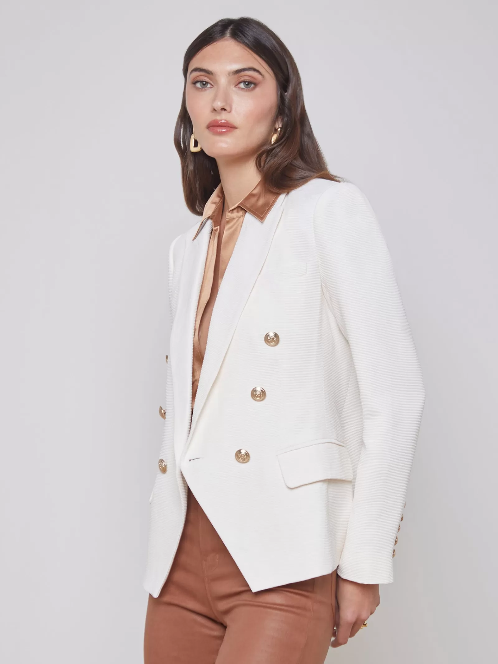 L'AGENCE Kenzie Blazer< Nouveau Whites | Blazers & Jackets