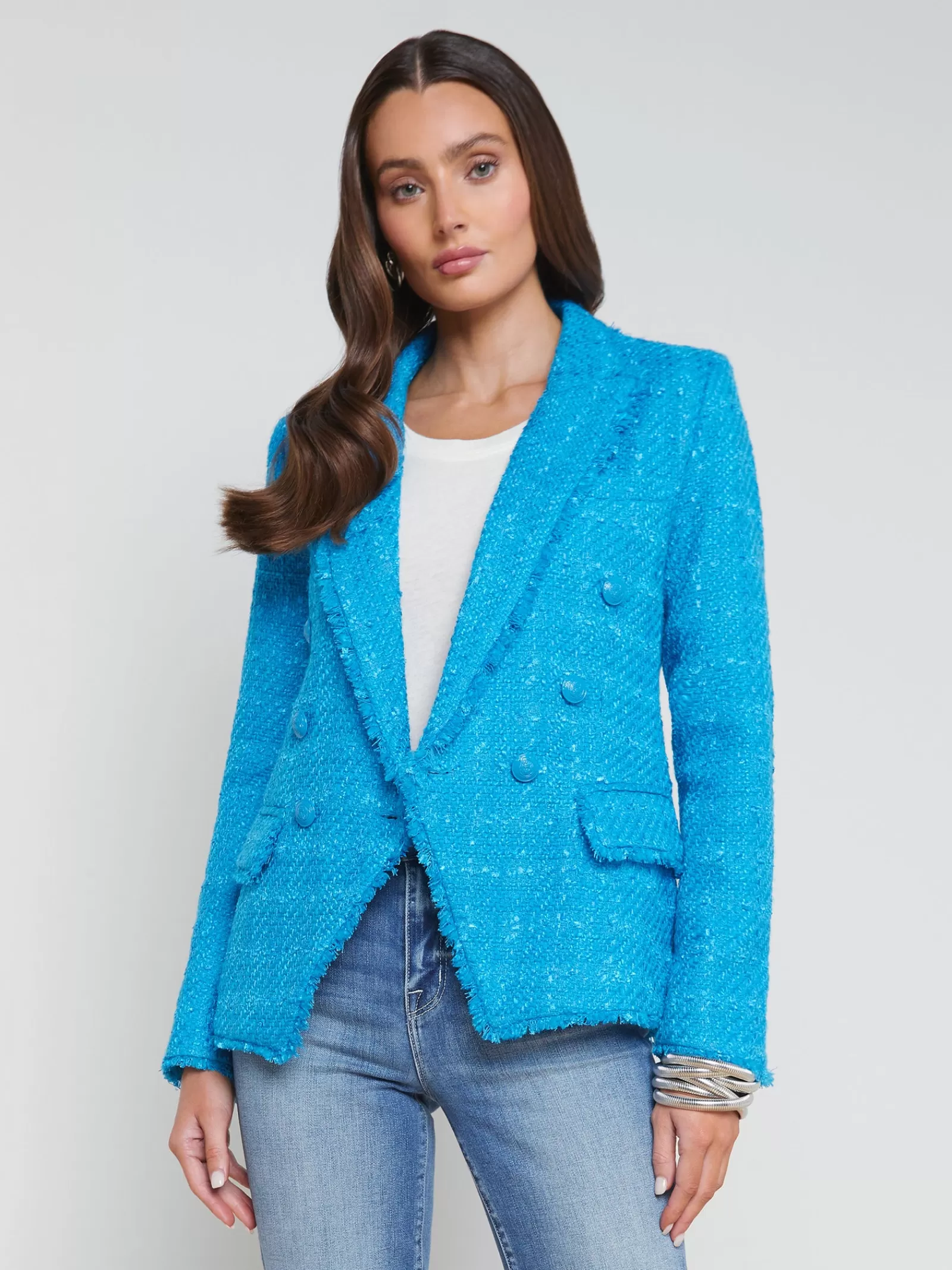 L'AGENCE Kenzie Fringe Blazer< Spring Collection | Blazers & Jackets