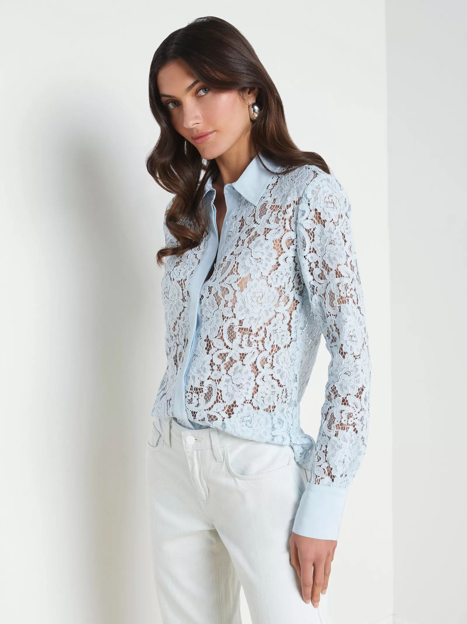 L'AGENCE Maia Floral Lace Blouse< Spring '24 Catalog | Spring Collection