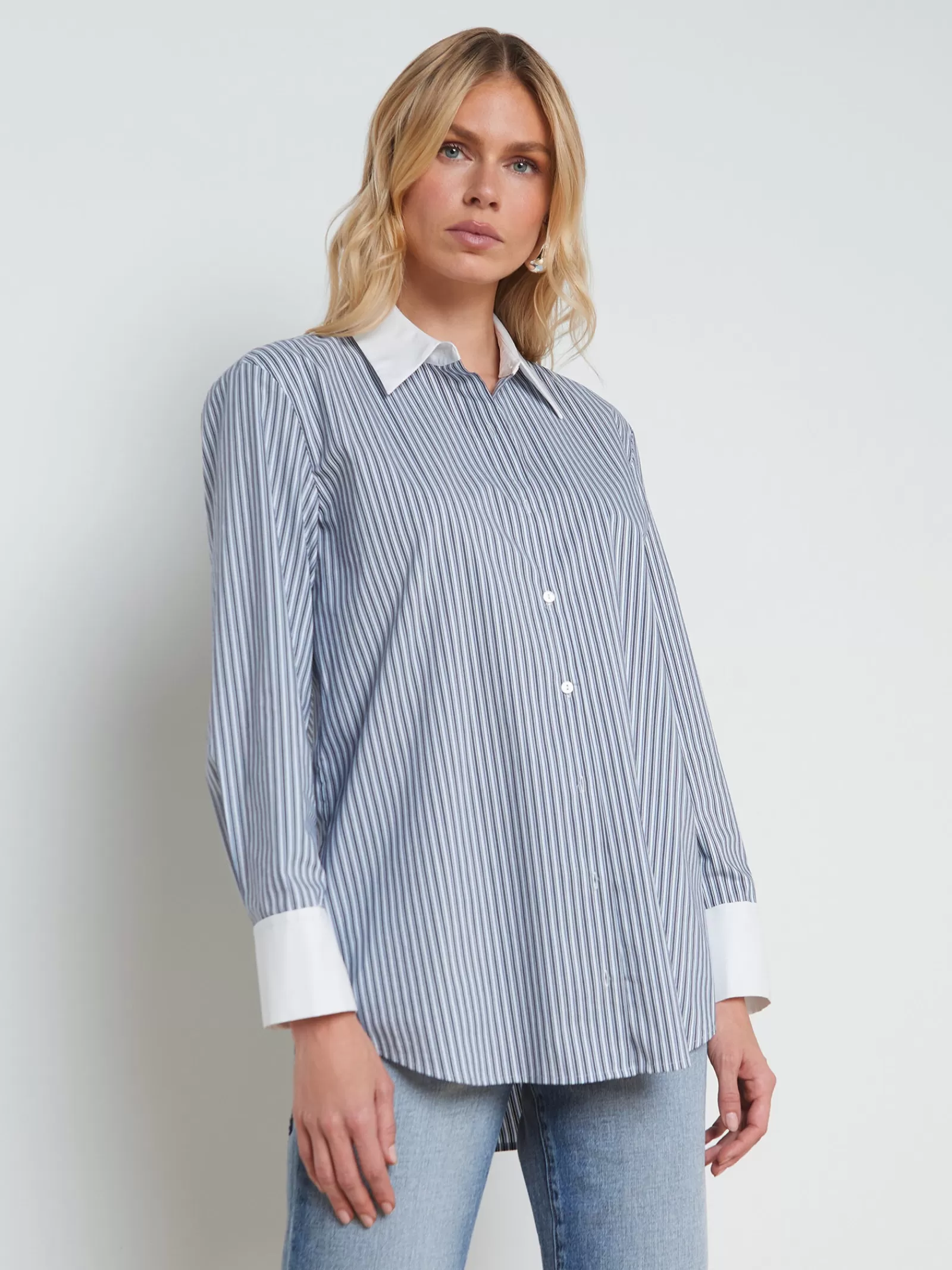 L'AGENCE Malia Cotton-Blend Tunic< Spring Collection | Blouses & Tops