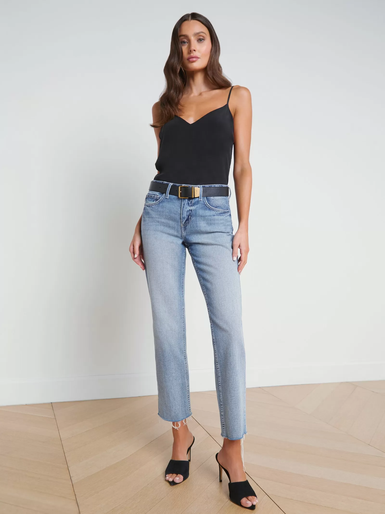 L'AGENCE Milana Slouchy Stovepipe Jean< Straight | Spring Collection