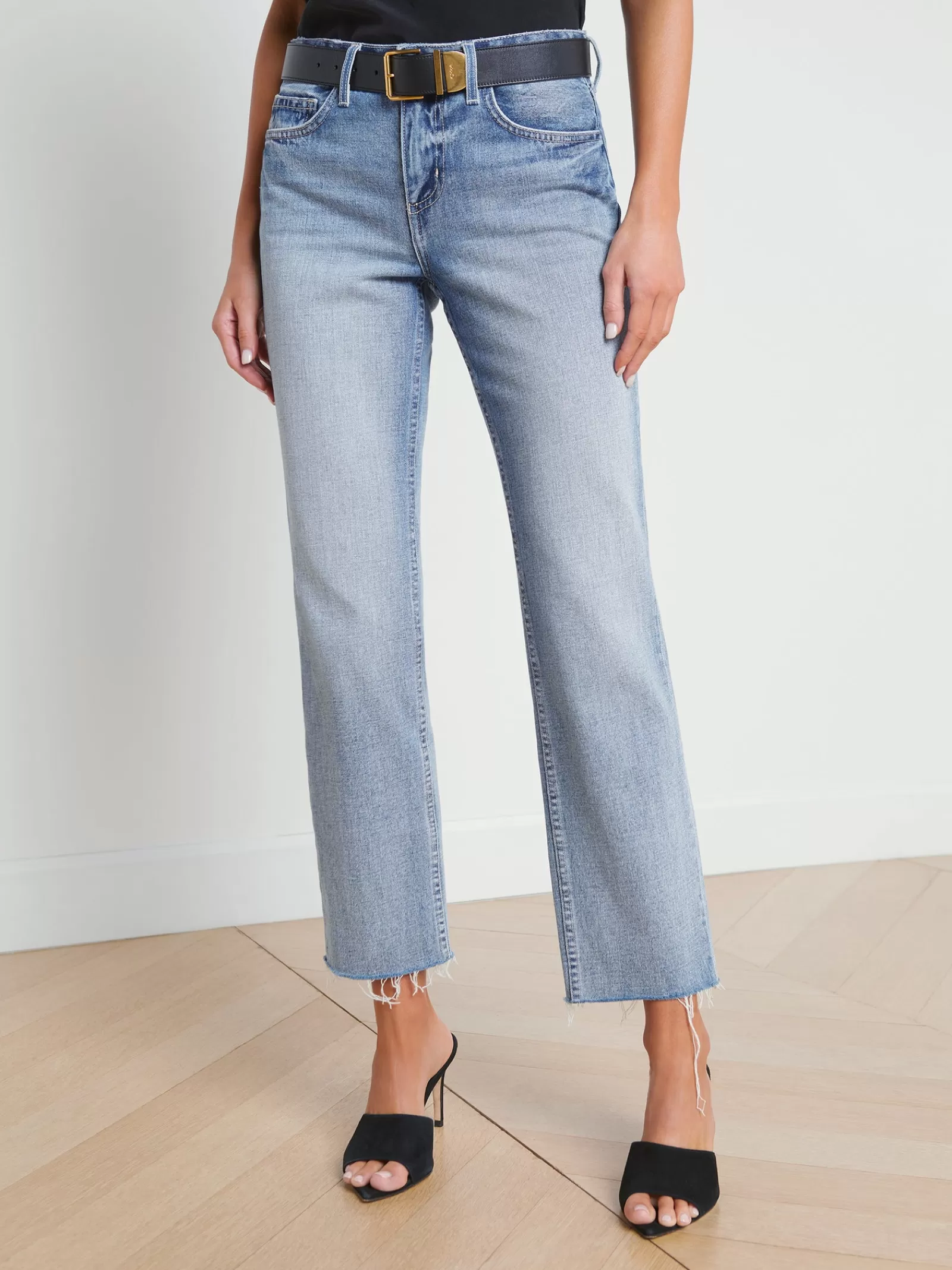 L'AGENCE Milana Slouchy Stovepipe Jean< Straight | Spring Collection