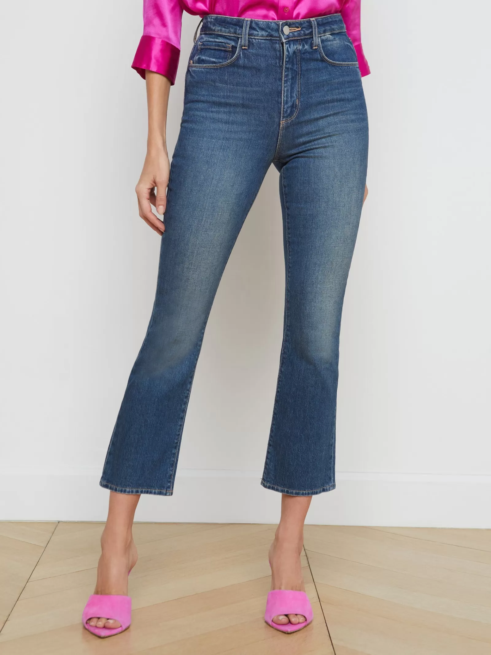 L'AGENCE Mira Cropped Micro Boot Jean< Flare & Bootcut | Best Sellers