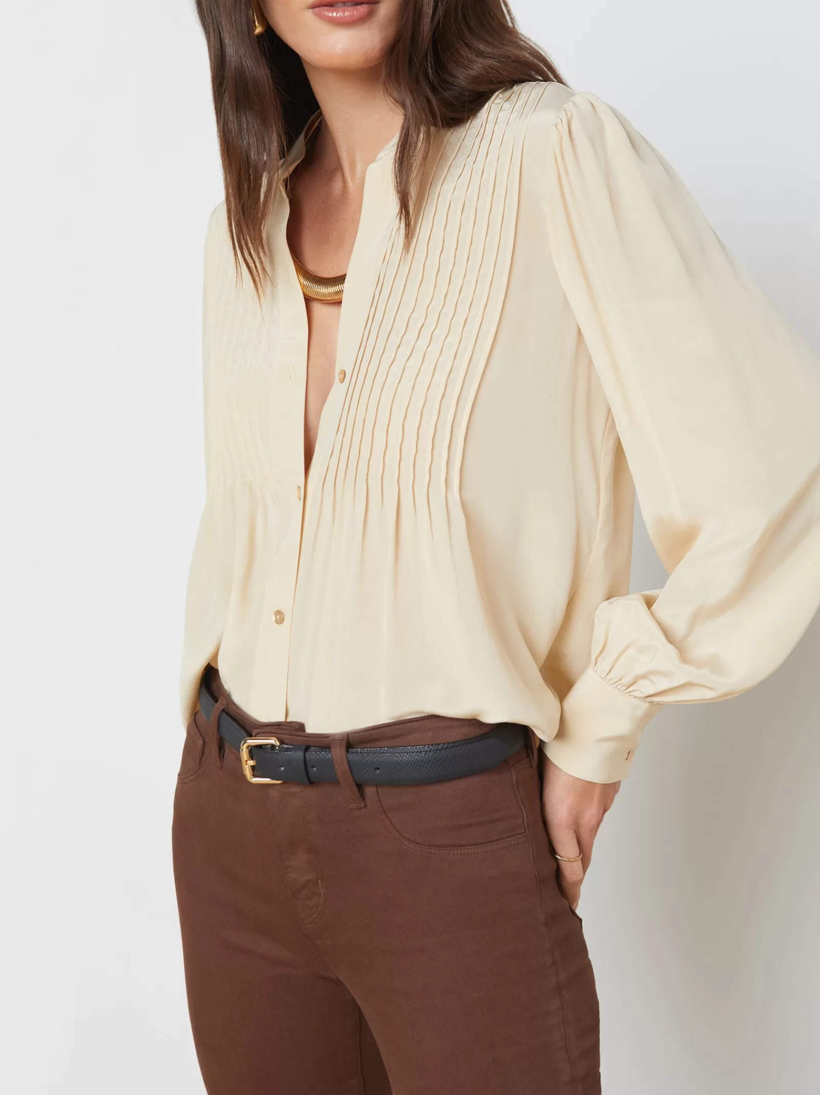L'AGENCE Mirage Blouse< Resort Collection | Silks