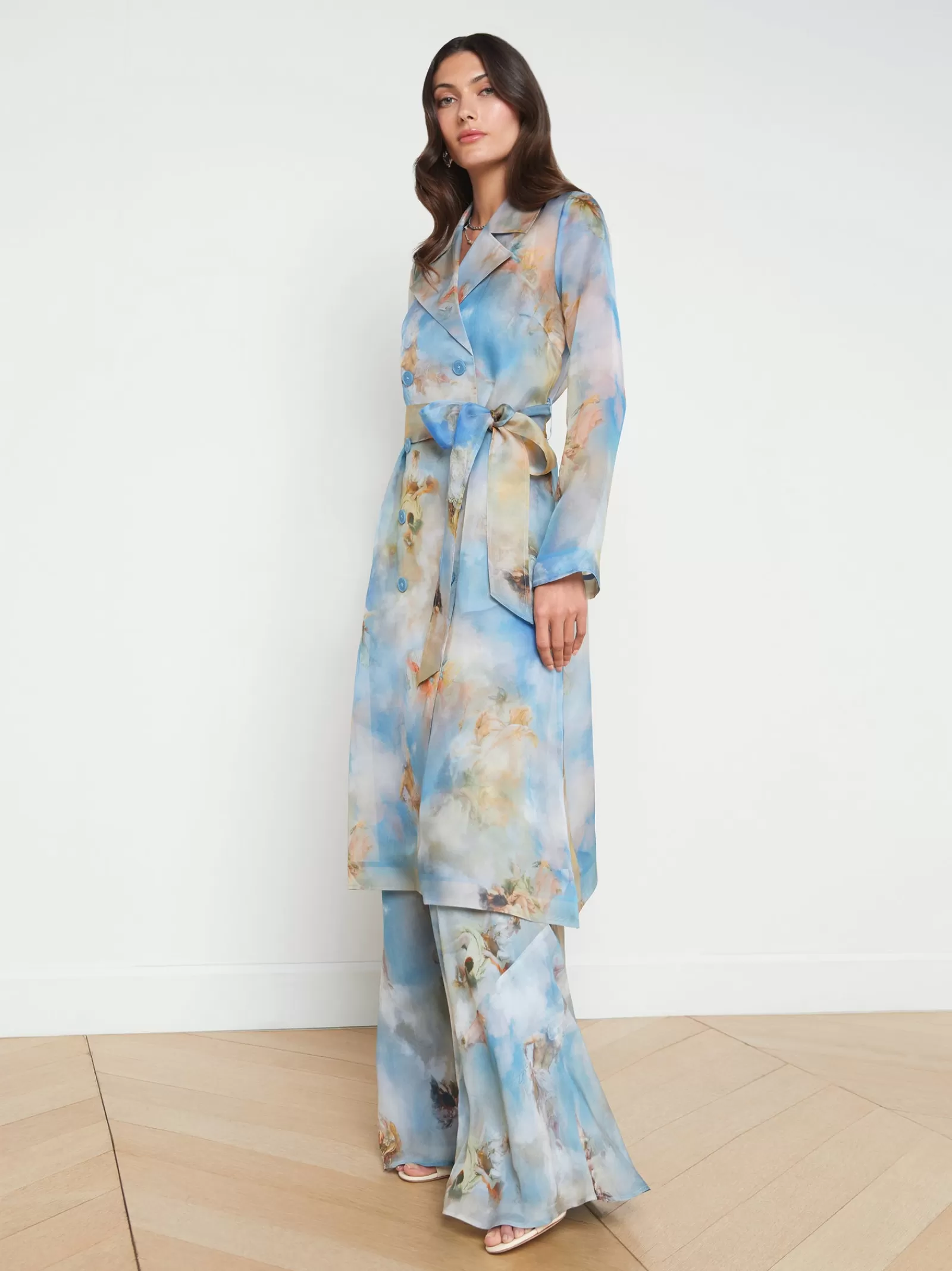 L'AGENCE Moda Silk Organza Trench Coat< Spring '24 Catalog | Spring Collection