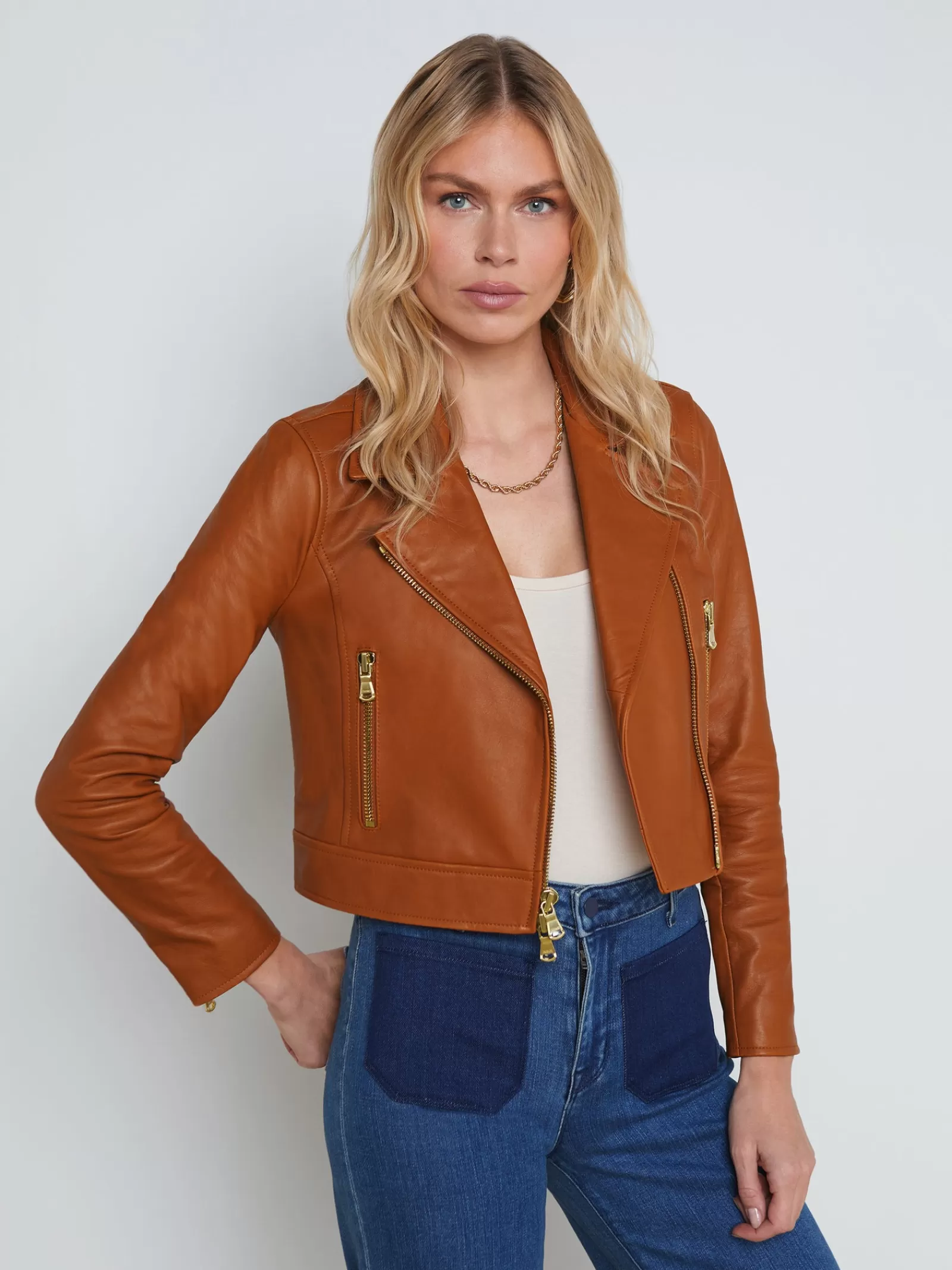 L'AGENCE Onna Leather Jacket< Spring Collection | Best Sellers