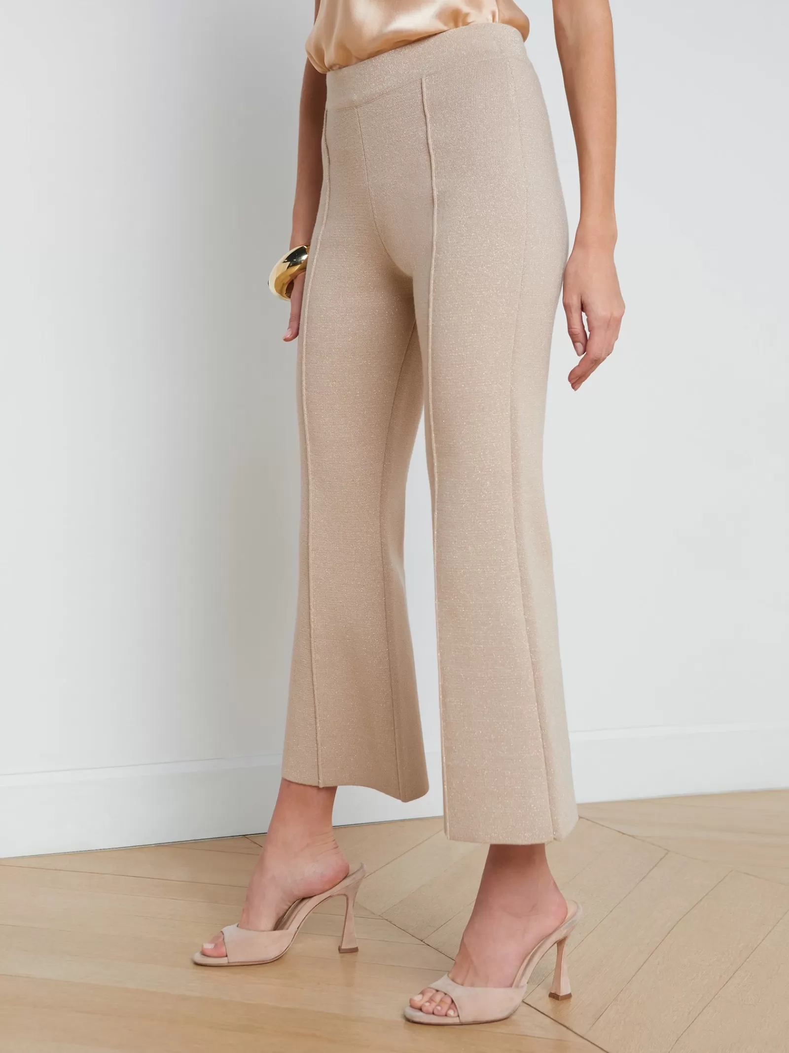 L'AGENCE Ren Cropped Flare Knit Pant< Sets | Spring Collection