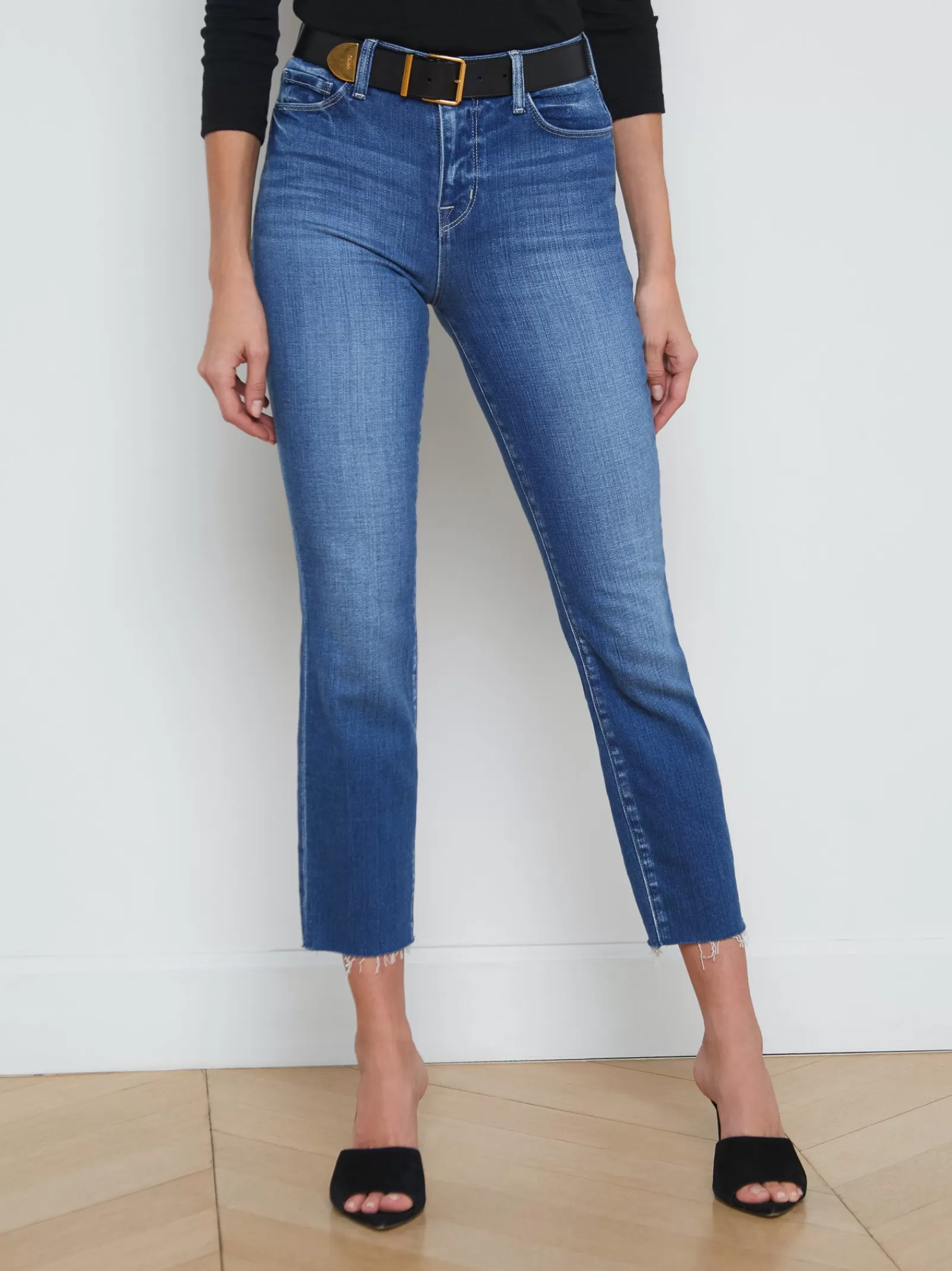 L'AGENCE Sada Slim-Leg Cropped Jean< Spring Collection | Petite