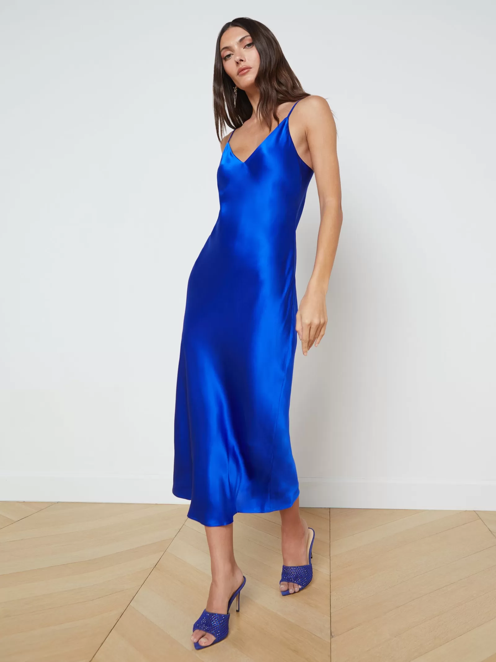 L'AGENCE Seridie Silk Slip Dress< Online Exclusives | Silks