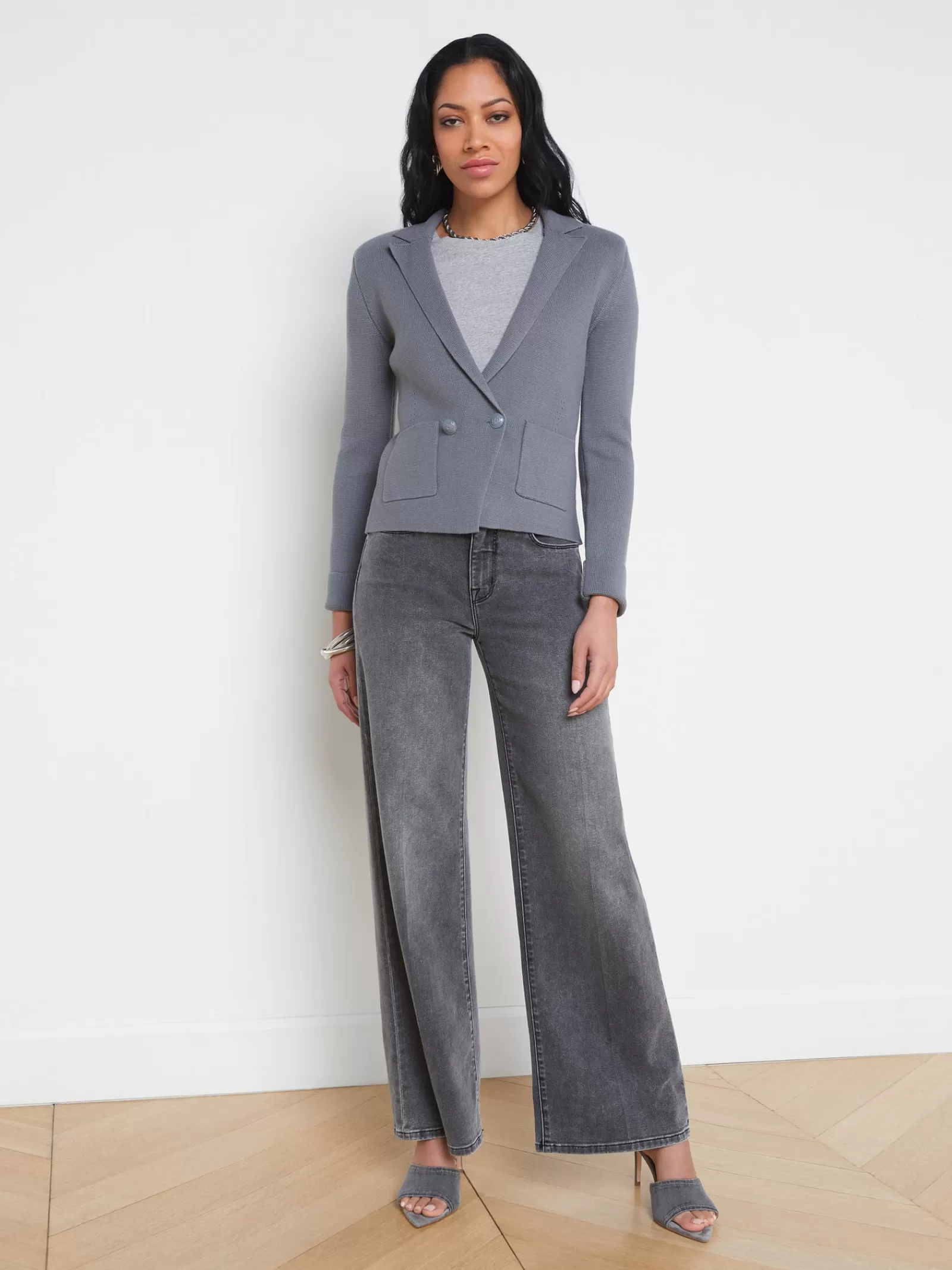 L'AGENCE Sofia Knit Blazer< Spring Collection | Knitwear