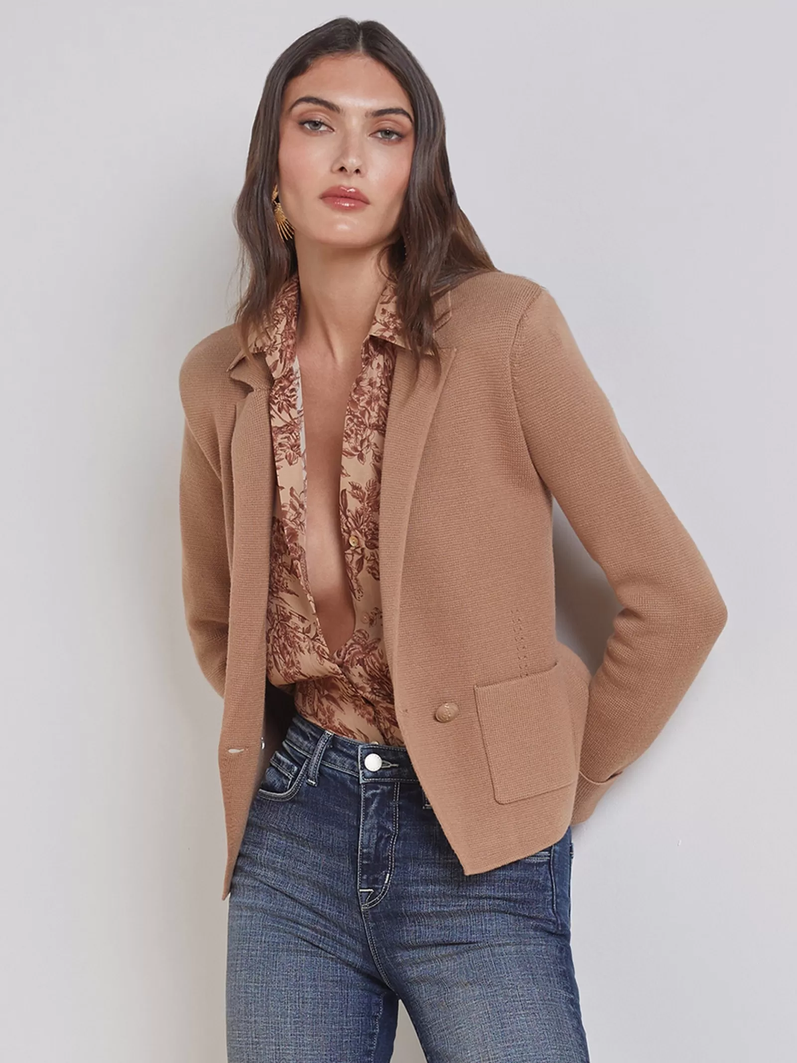 L'AGENCE Sofia Knit Blazer< Knitwear | Blazers & Jackets
