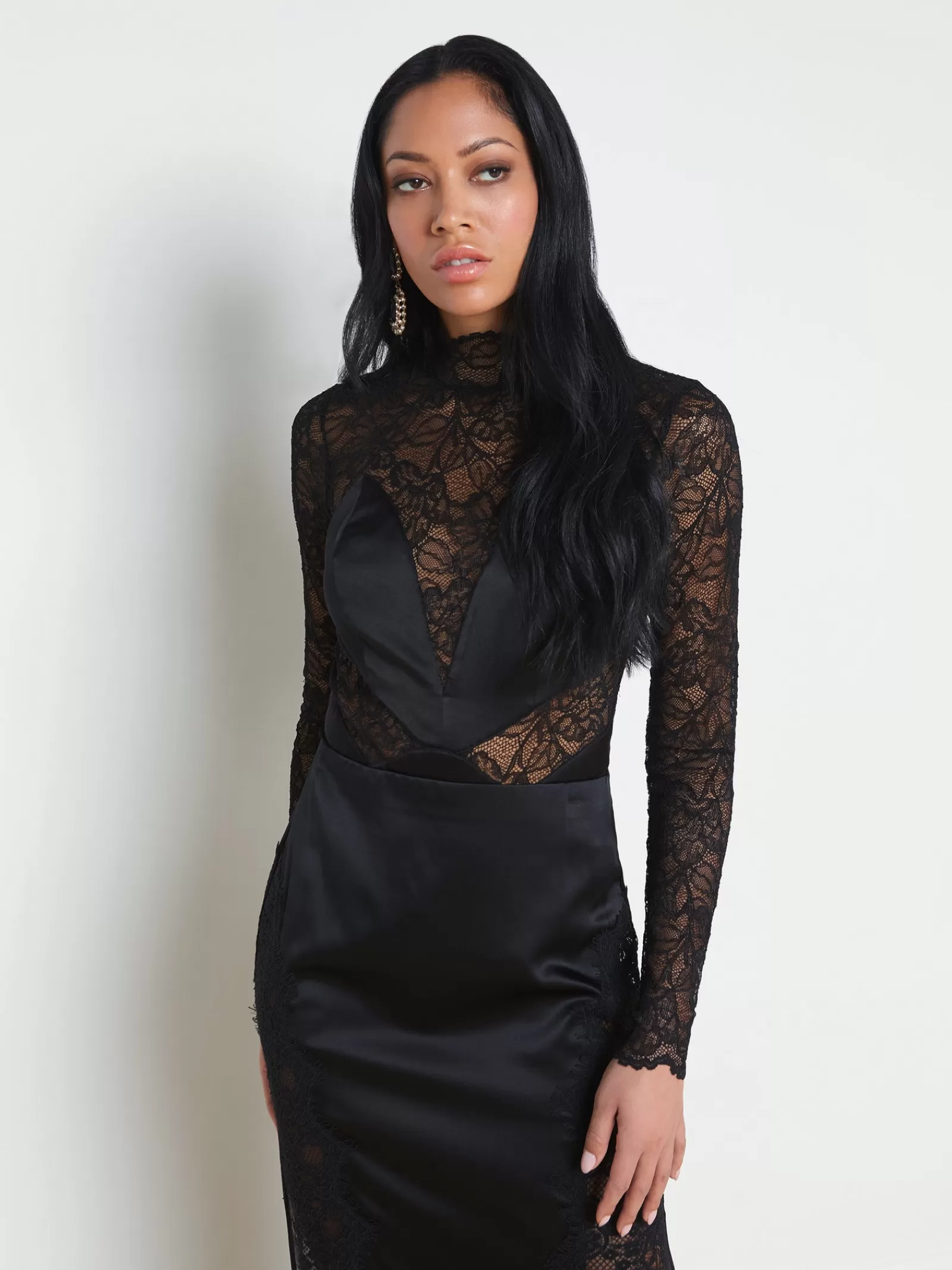 L'AGENCE Spritz Lace Bodysuit< All Things Black | Spring Collection