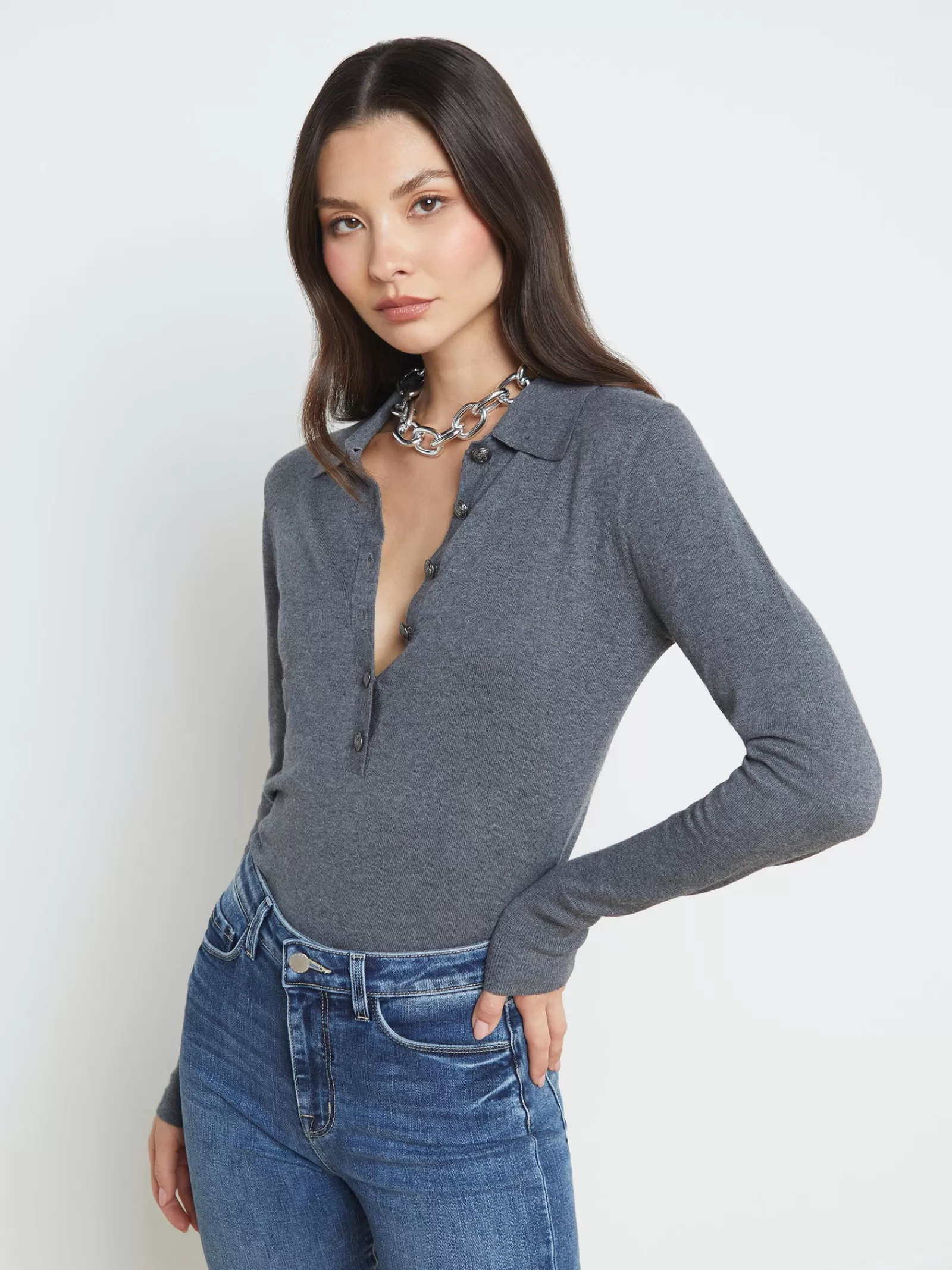 L'AGENCE Sterling Sweater< Knitwear | Blouses & Tops
